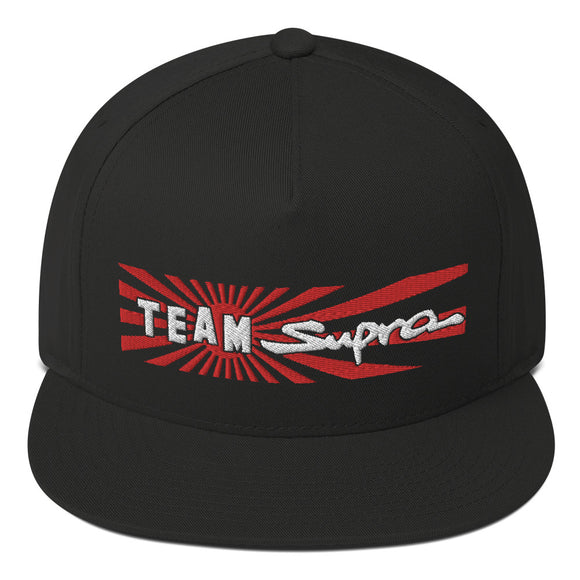 Team Supra Flat Bill Snapback Hat