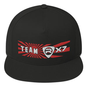 Team RX7 Flat Bill Snapback Hat