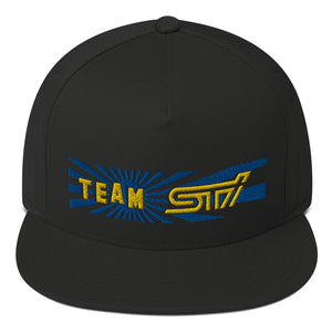 Team STI Flat Bill Snapback Hat