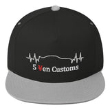 Heart Beat Skyline 5 Yen Customs Flat Bill Snapback Hat