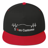 Heart Beat Skyline 5 Yen Customs Flat Bill Snapback Hat