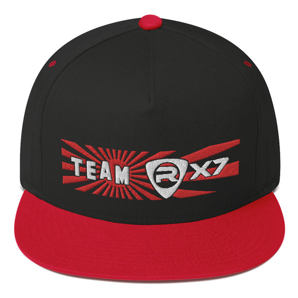 Team RX7 Flat Bill Snapback Hat