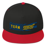 Team STI Flat Bill Snapback Hat