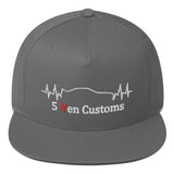 Heart Beat Skyline 5 Yen Customs Flat Bill Snapback Hat