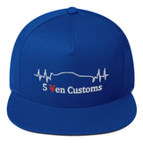 Heart Beat Skyline 5 Yen Customs Flat Bill Snapback Hat