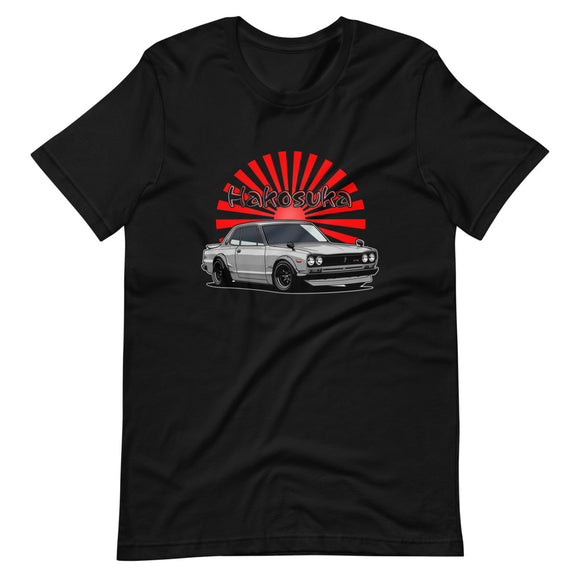 Hakosuka C10 Skyline JDM Rising Sun Short-Sleeve Unisex T-Shirt